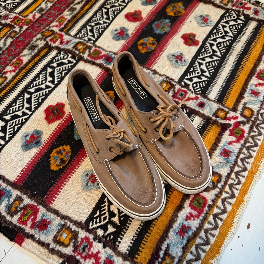 Sperry Tan Boat Shoes